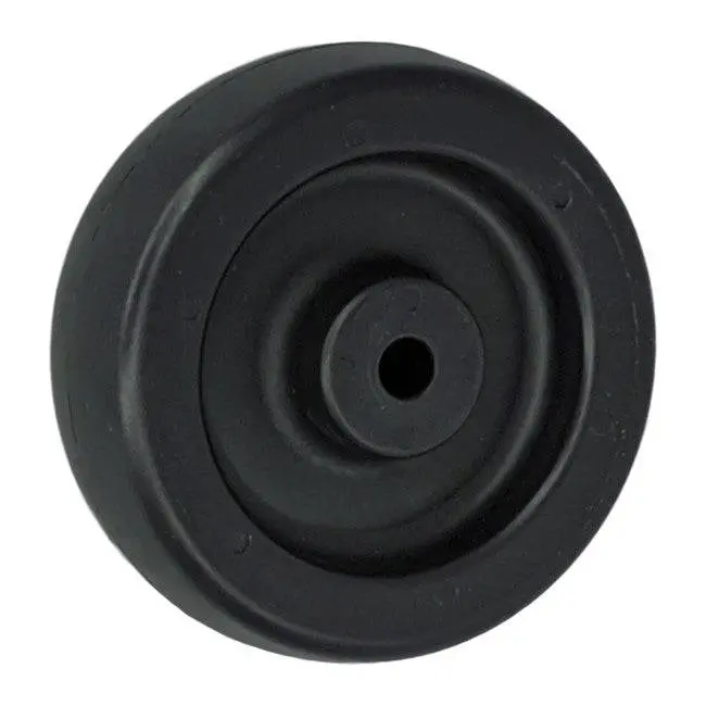 4" X 1-1/4" Polyolefin Wheel Black - 350 Lbs. Capacity 1