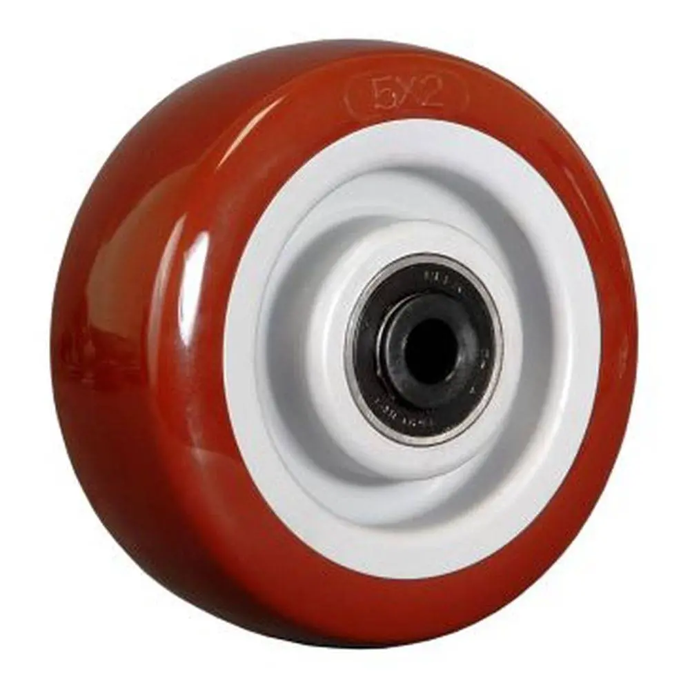 5" X 2" Poly-Pro Wheel Maroon - 600 Lbs. Capacity 1