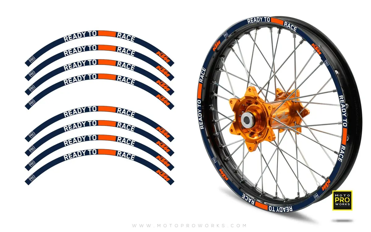 Rim Stripes - Ktm "Ready To Race 2022" (Blue) 1