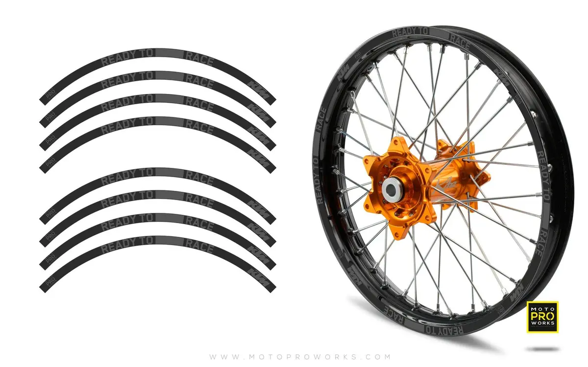 Rim Stripes - Ktm "Ready To Race 2022" (Grey) 1