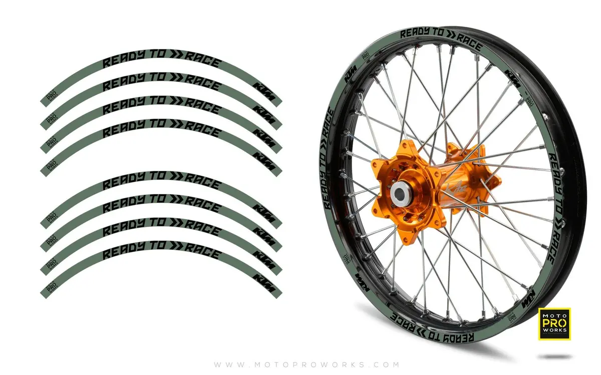 Rim Stripes - Ktm "Ready To Race" (Moss) 1
