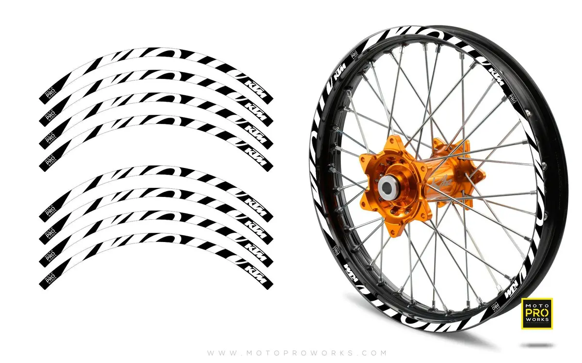 Rim Stripes - Ktm "Script" (Black) 1