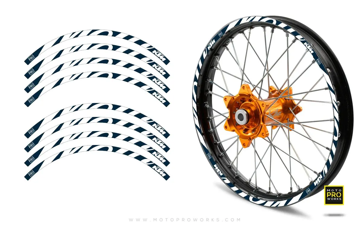 Rim Stripes - Ktm "Script" (Blue) 1