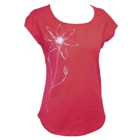 Chalky Digits Perennial Scoop Tee - Pink 1