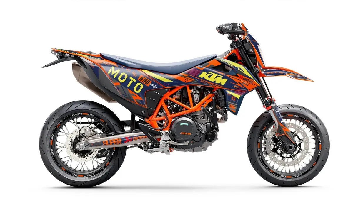 Ktm 690 Smc-R Graphics - "Phantom" (Blue) 1