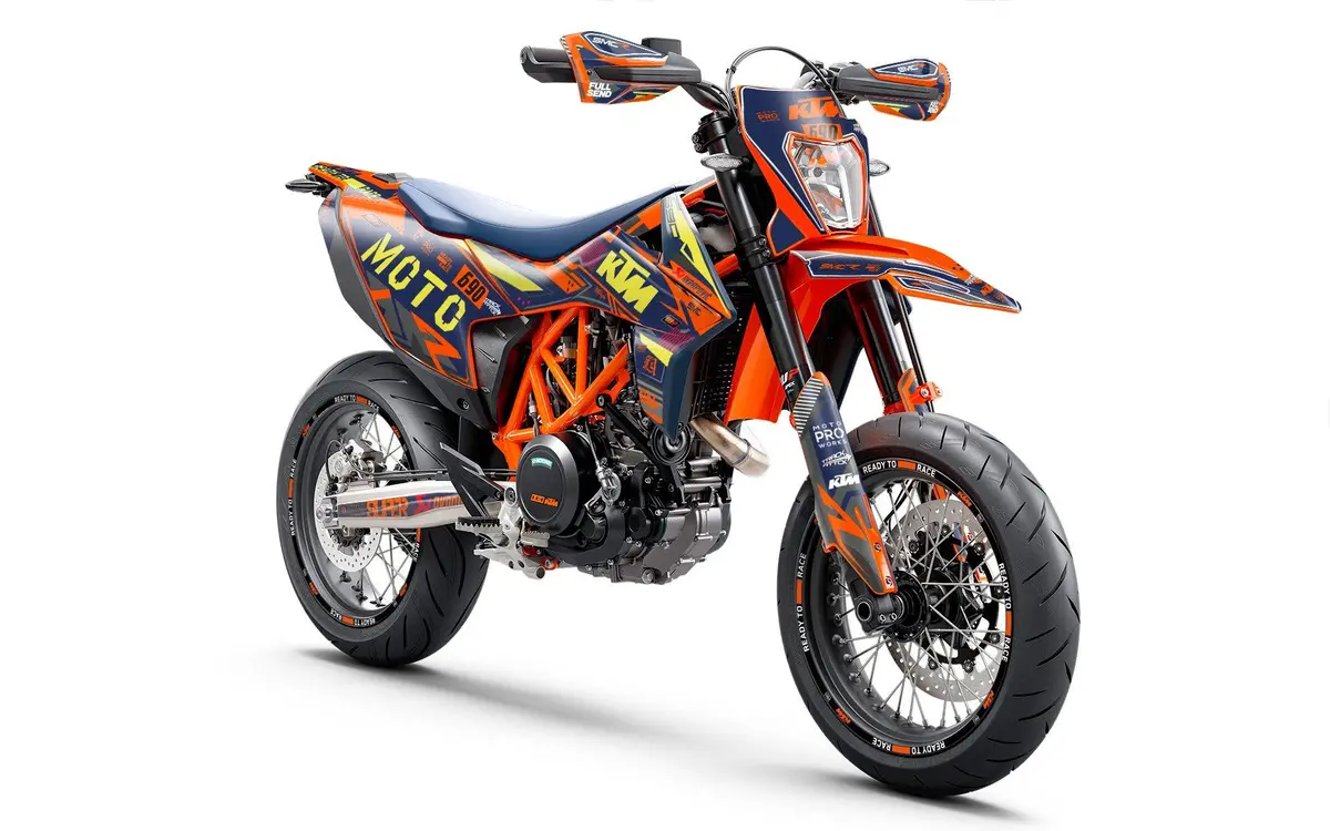 Ktm 690 Enduro Graphics - "Phantom" (Blue) 2