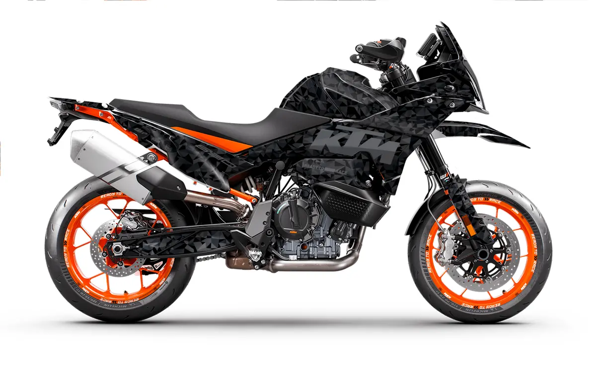 Ktm 890 Smt Graphics - "Polyatomic" (Stealth) 1
