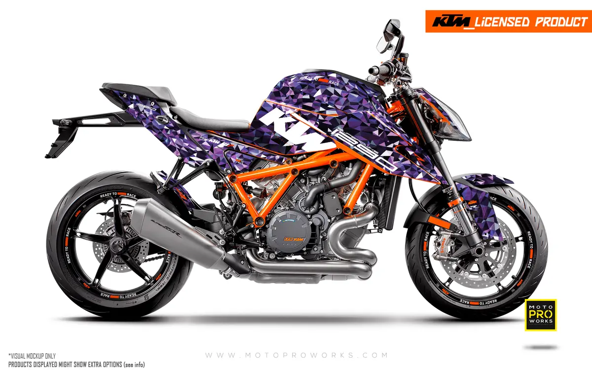 Ktm 1290 Super Duke R Graphics - "Polyatomic" (Purple) 1