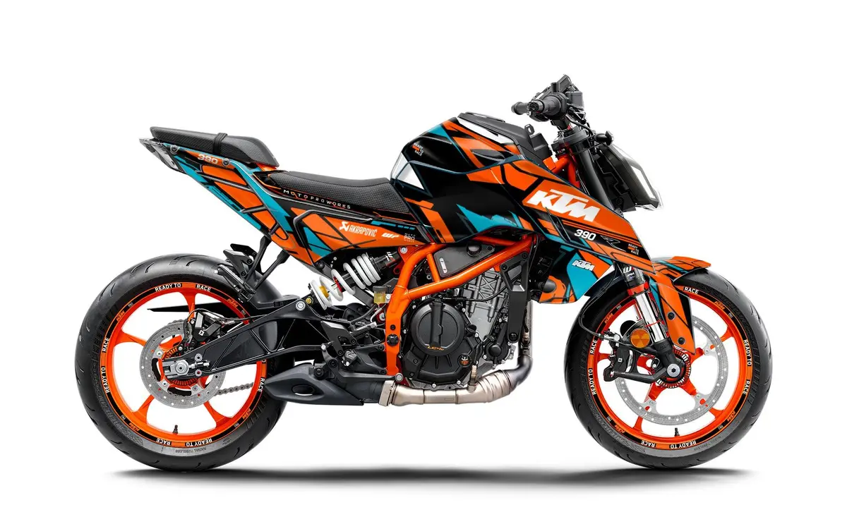 Ktm 390 Duke Graphics - "Pulse" (Blue) 1