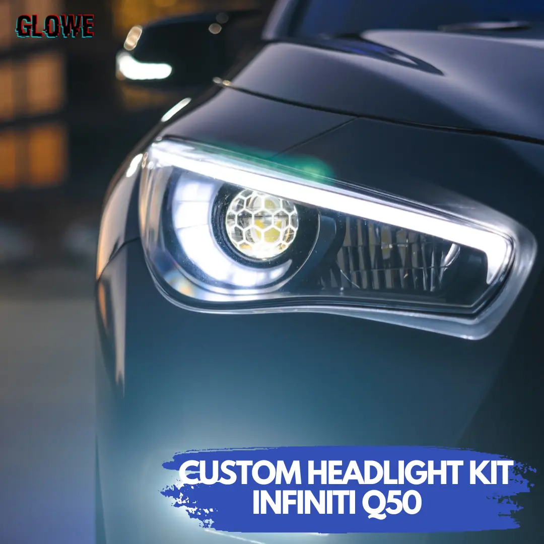 Rgb Headlight Kit For Infiniti Q50 (Glowe@Squarewheels) 1