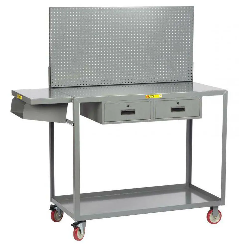 Work Height Mobile Worstation W/ Pegboard 1