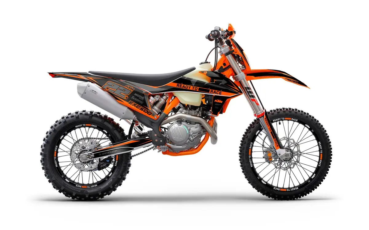 Ktm Sx / Sx-F Graphics - "Quake" (Black/Orange) 1