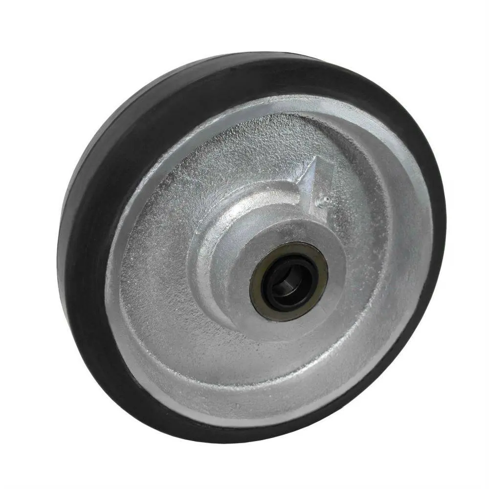 10" X 3 " Supreme Rubber On Cast Iron Wheel - 1300 Lbs. Capacity 1