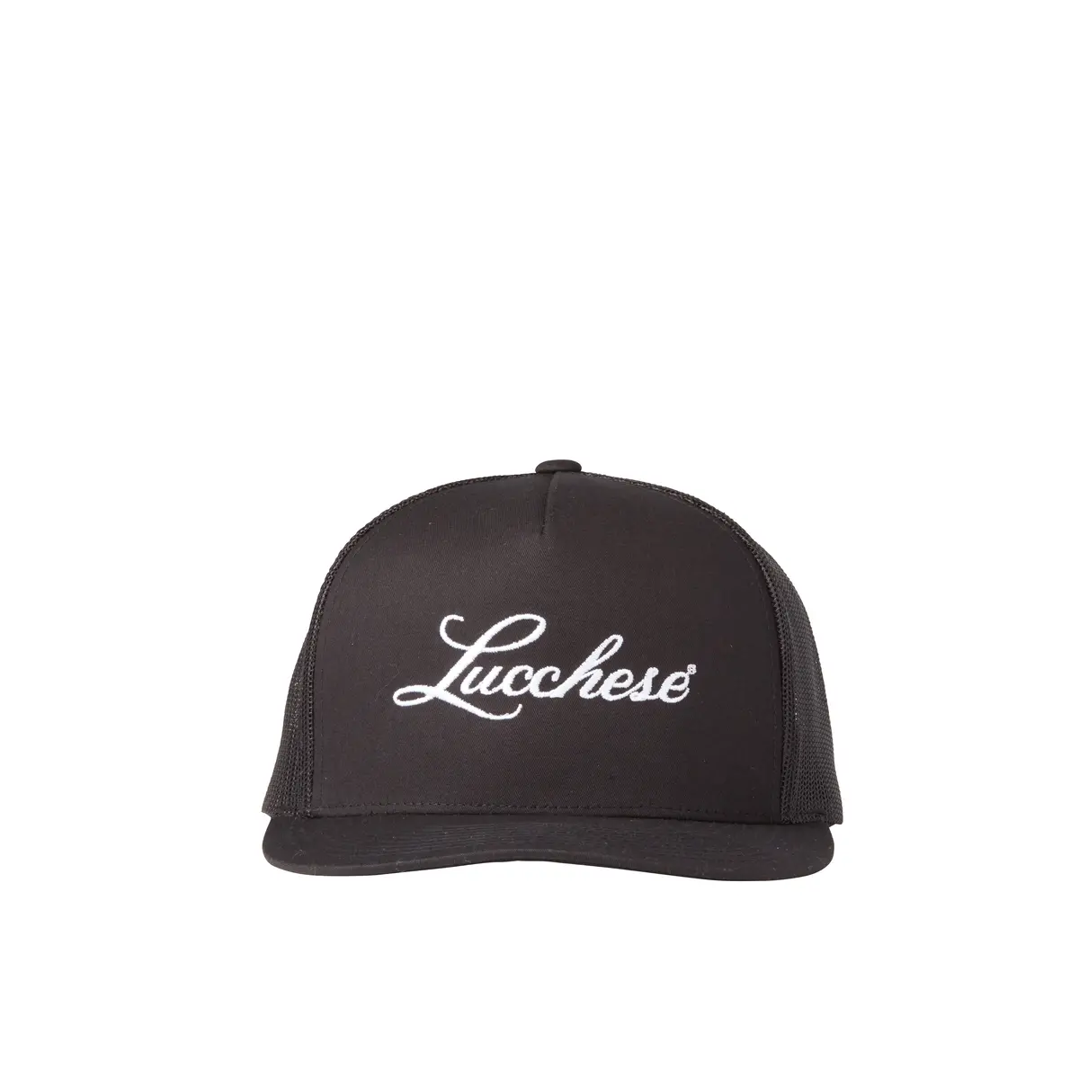 Lucchese Script Trucker Cap :: Black 1