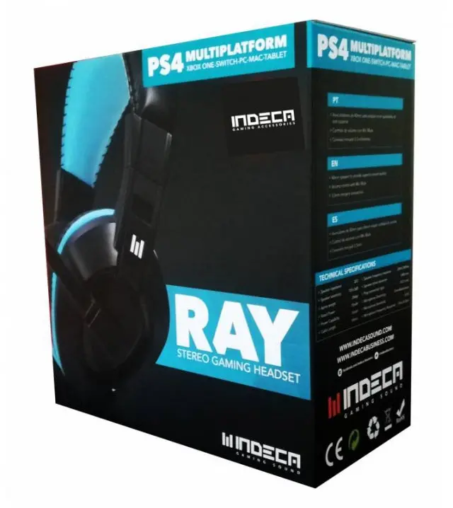 Auscultadores Gaming Indeca Ray -Multiplataforma- Novo 1