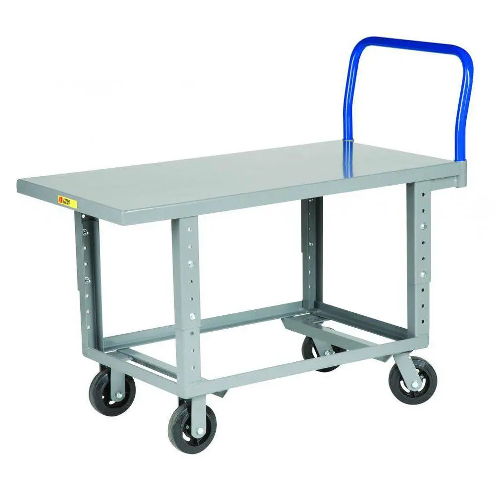 Ergonomic Work Height Platform Truck (Adjustable Height Steel Deck) 1