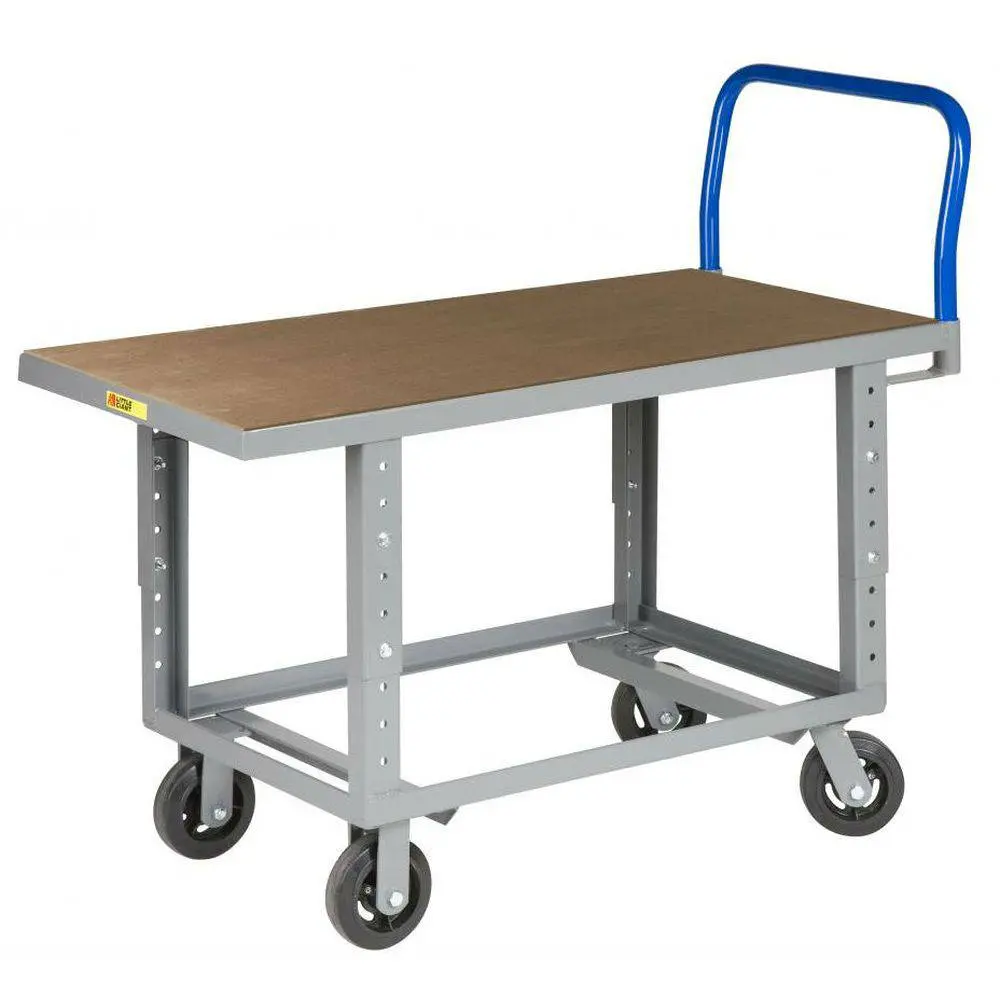 Ergo Work Height Platform Truck (Adj. Height Hardwood On Steel Deck) 1