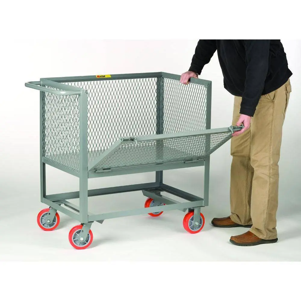 Raised Platform Truck Box Truck With Drop Gate (Expanded Metal) 1