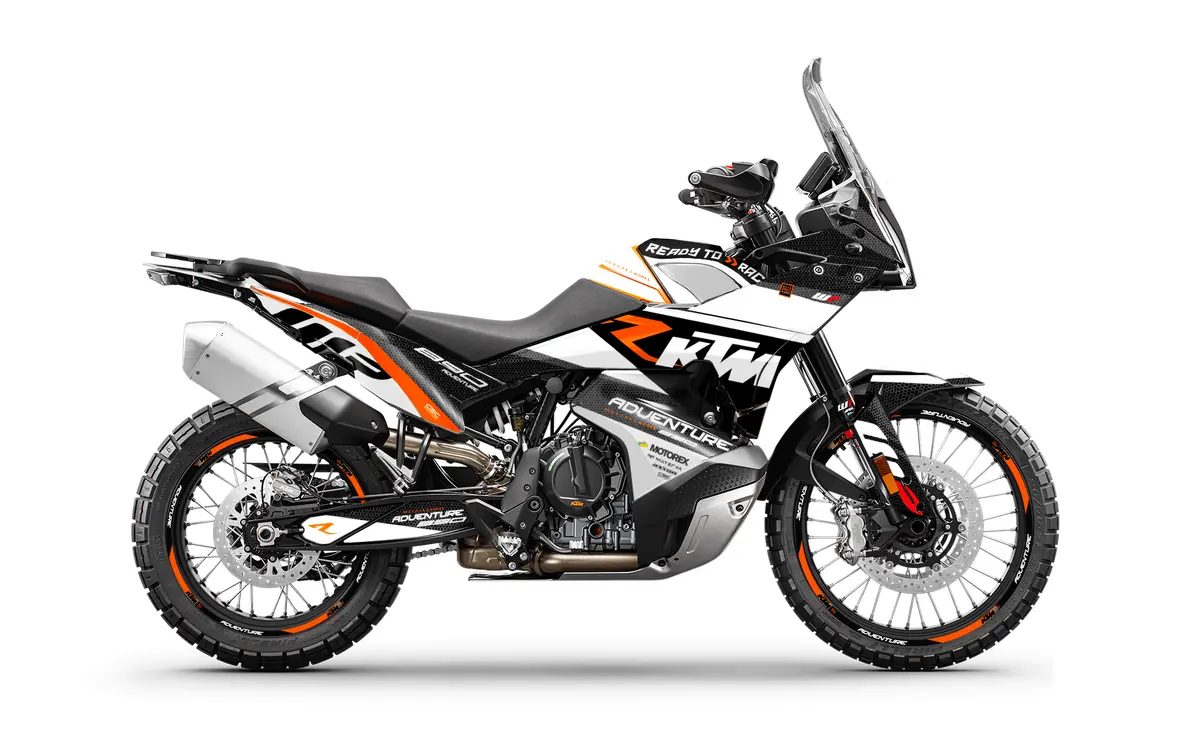 Ktm 790/890 Adventure R/S 2023-2024 Graphics - "Rr-Tech" (White) 1