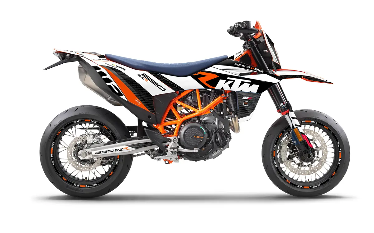 Ktm 690 Smc-R 2026 Graphics - "Rr-Tech" (White) 1