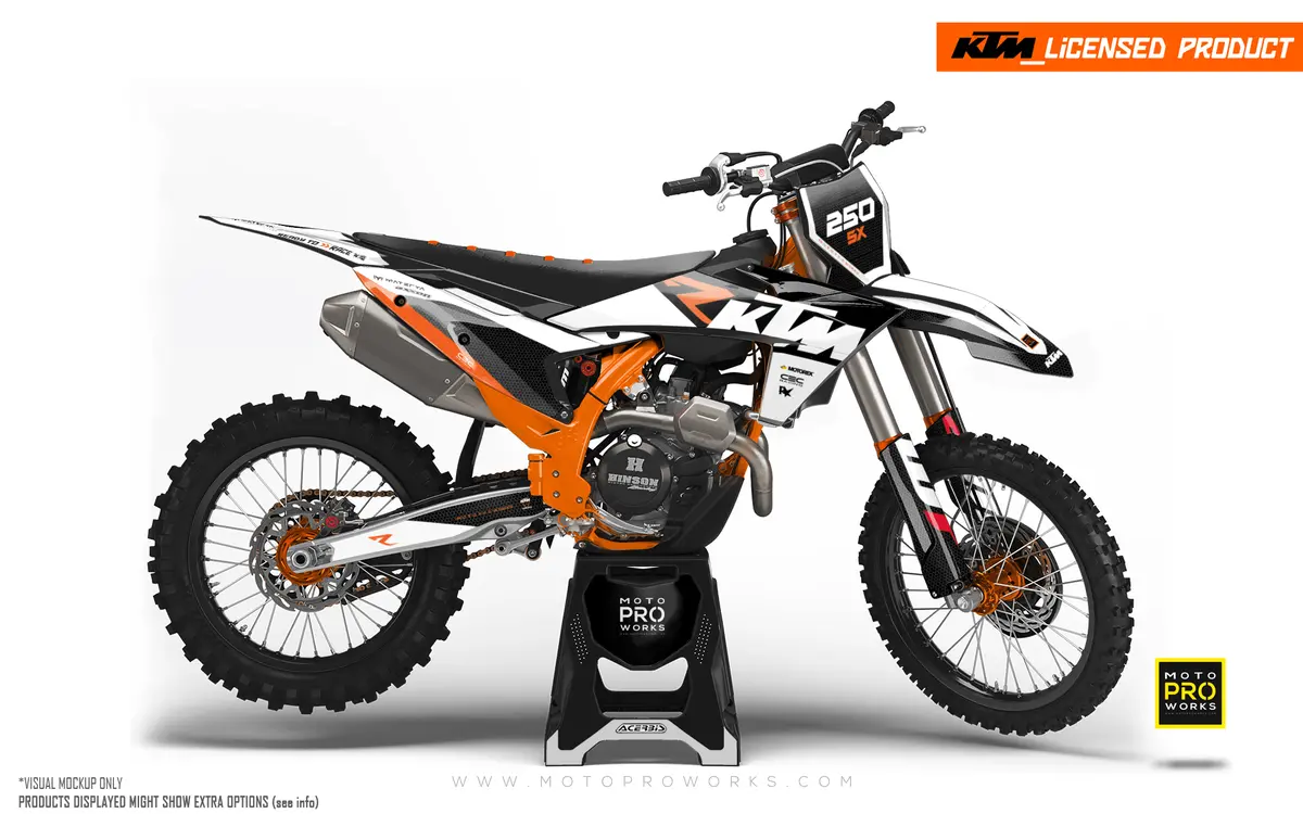 Ktm Sx / Sx-F Graphics - "Rr-Tech" (White) 1