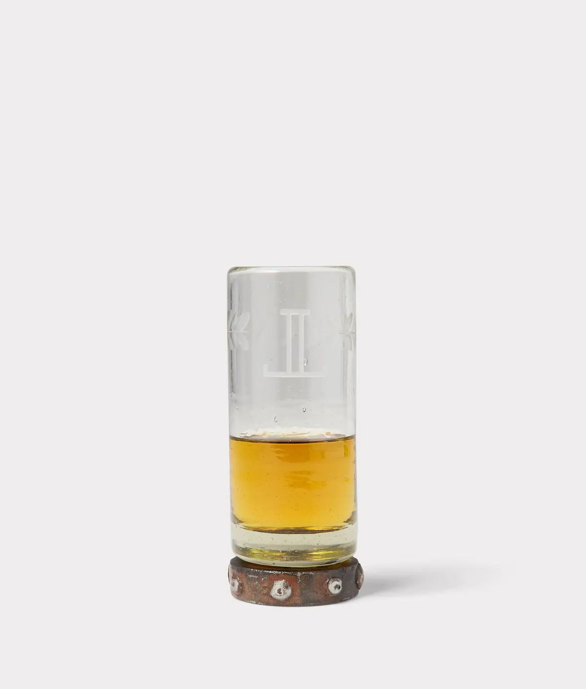 Mirrored L Triple Zackshot Glass :: Iron 1