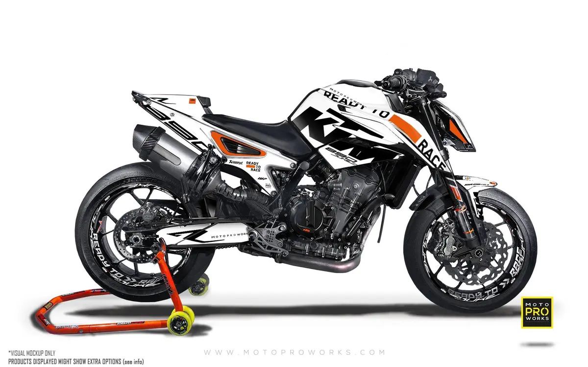 Ktm 790/890 Duke Graphics - "Sector" (White) 1