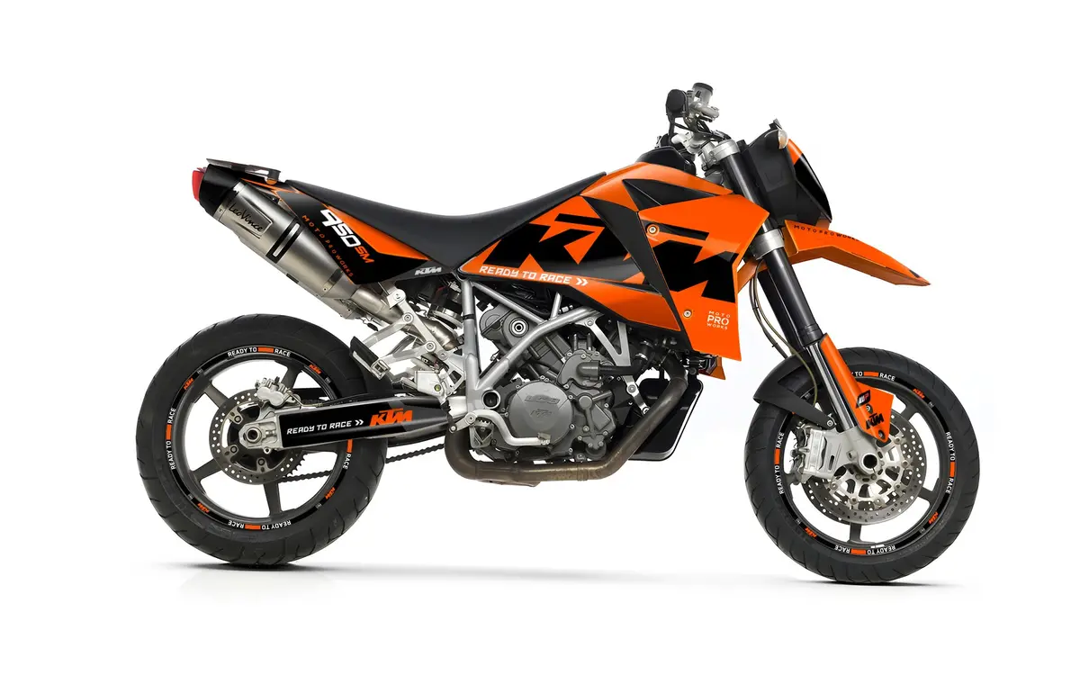 Ktm 950 Sm / Smr Graphics - "Readyone" (Orange/Black) 1