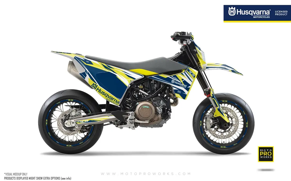 Husqvarna 701 Enduro Graphics - "Ripple" (Blue) 1