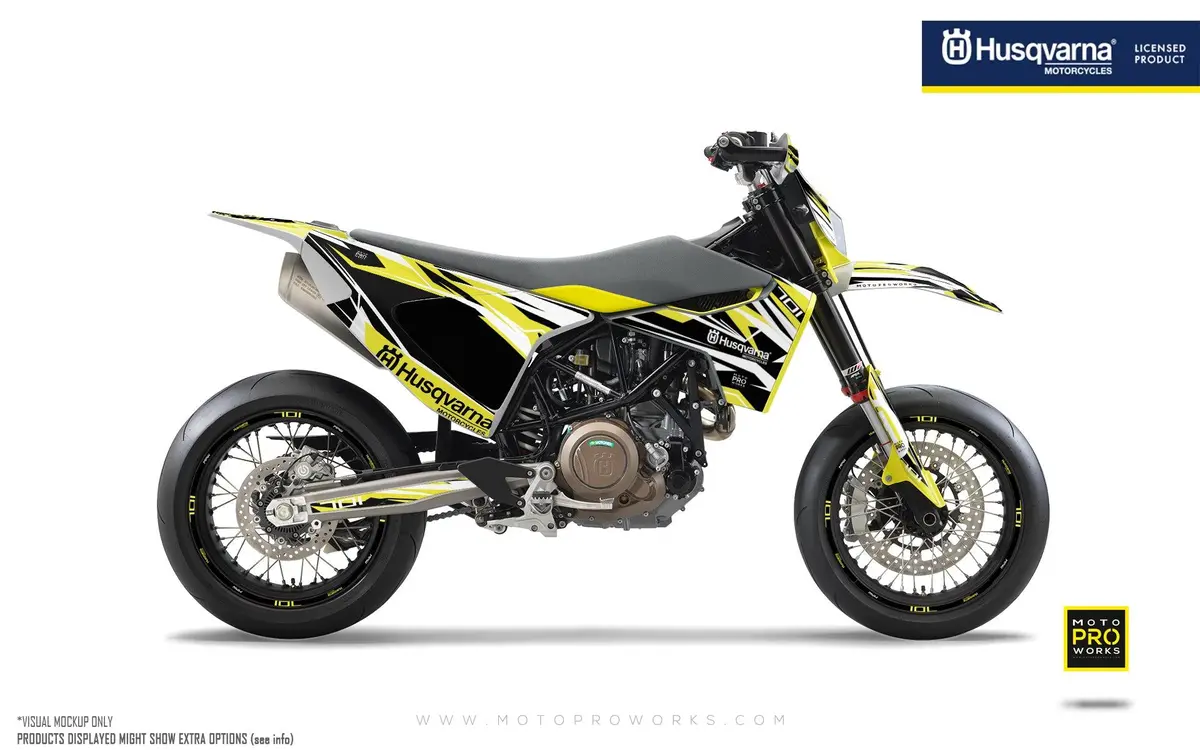 Husqvarna 701 Graphics - "Ripple" (Yellow) 1