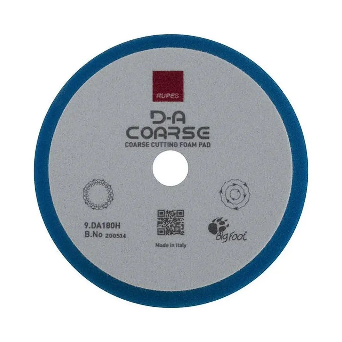 Rupes Bigfoot Da Coarse Cutting Foam Pad 180Mm - 9.Da180h (*) 1
