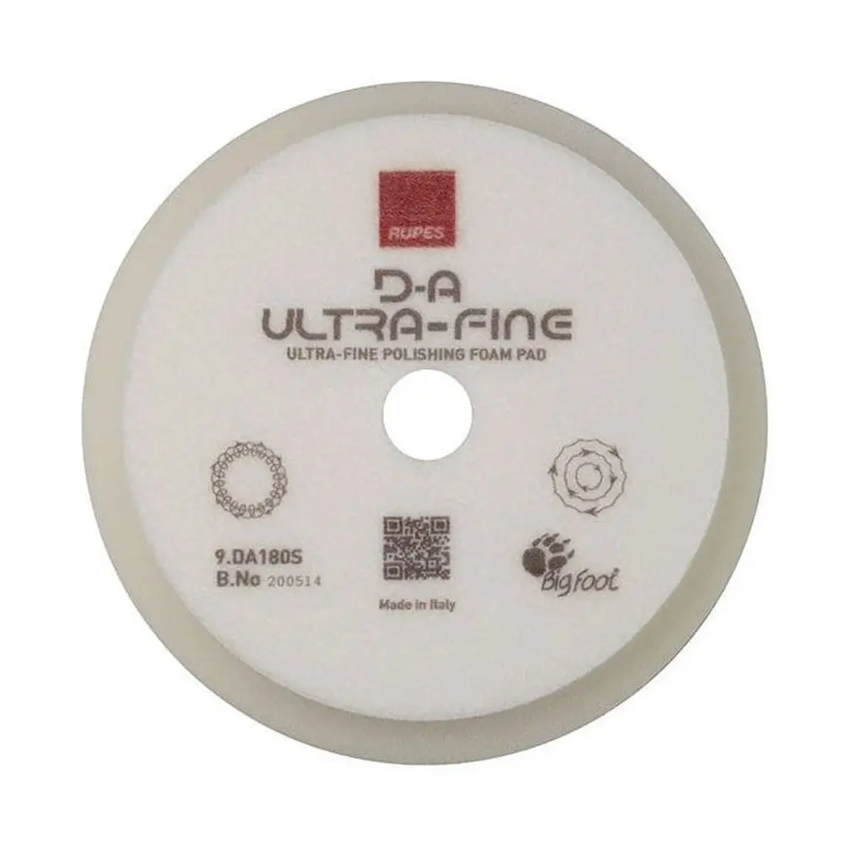 Rupes Bigfoot Da Ultrafine Polishing Pad 180Mm - 9.Da180s (*) 1