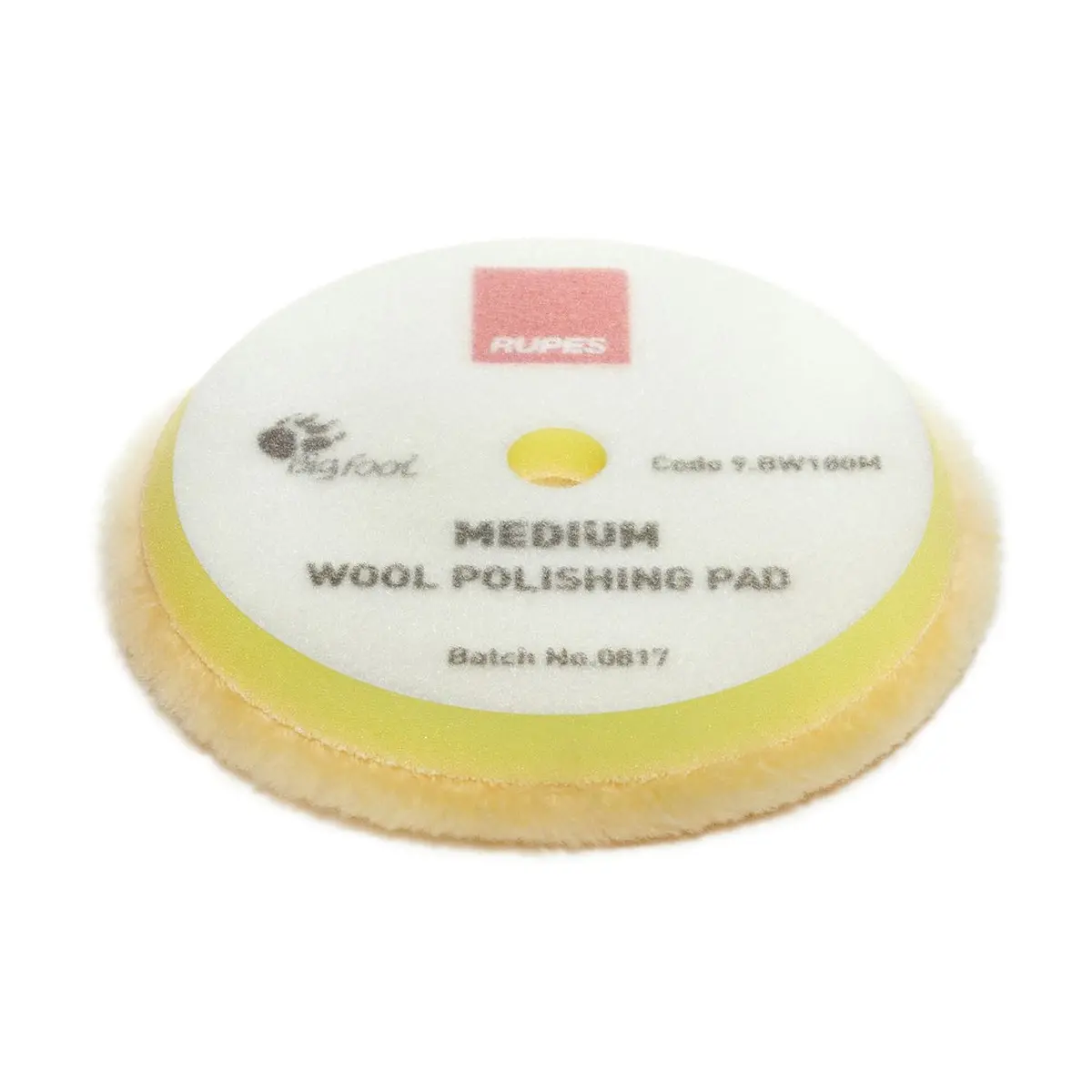 Rupes Bigfoot Medium Wool Polishing Pad 180Mm - 9.Nw160m (*) 1