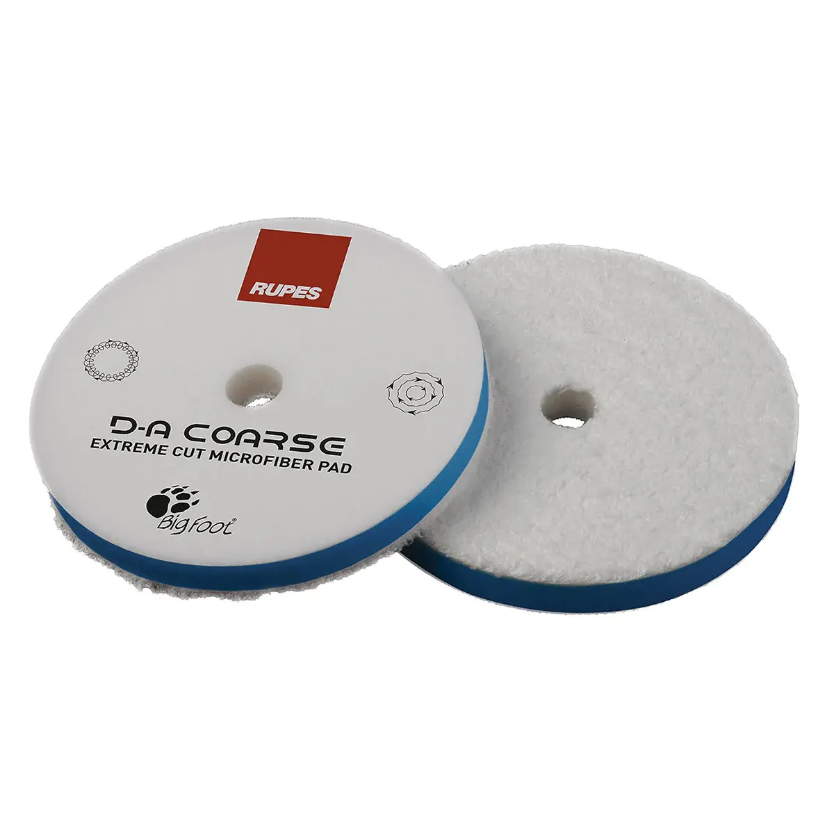 Rupes Da Coarse Cutting Microfiber Pads Blue - 3Inch/5Inch/6Inch (*) 1