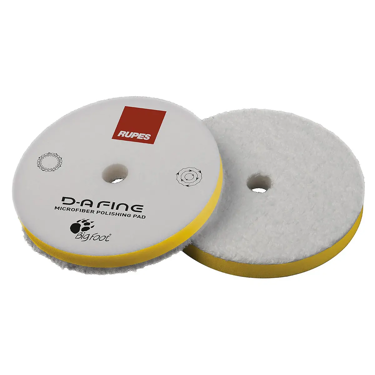 Rupes Da Fine Polishing Microfiber Pads Yellow - 3Inch/5Inch/6Inch (*) 1