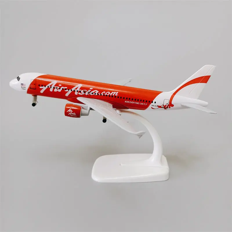 Avião Colecionável Air Asia A380 Escala 16 Cm 1