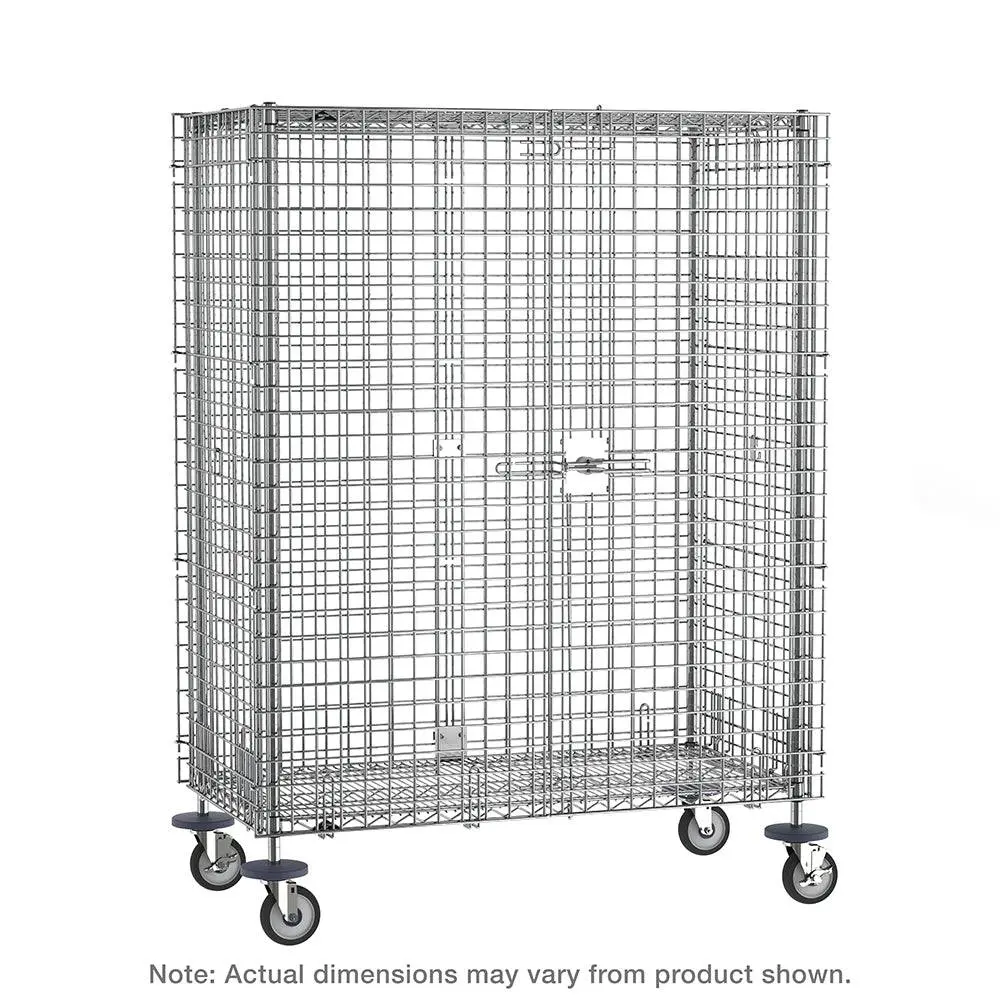 Metro Super Erecta Mobile Security Shelving Unit With Brakes 1