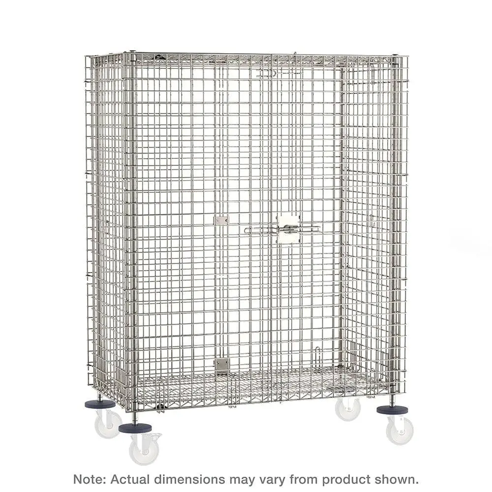 Standard-Duty Stem Caster Security Shelving Unit 1