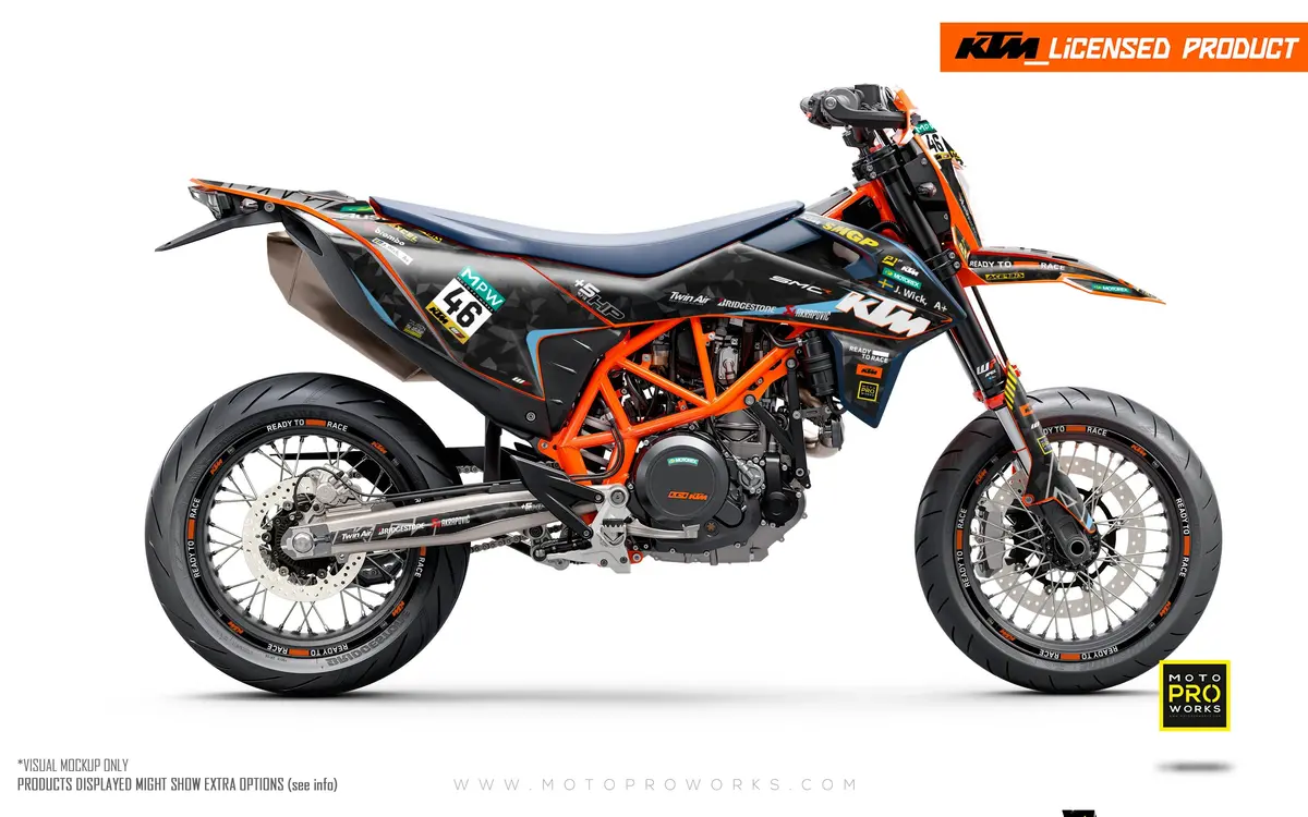 Ktm Graphics - 690 Smc-R "Smgp" (Black/Pattern) 1