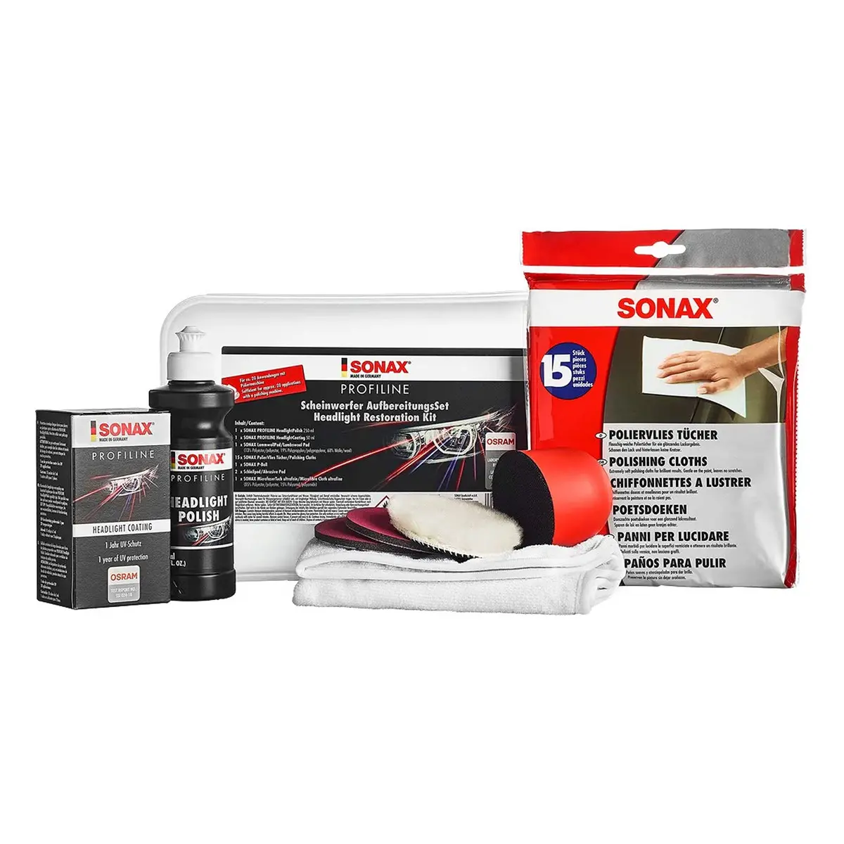 Sonax Profiline Headlight Restoration Set 1