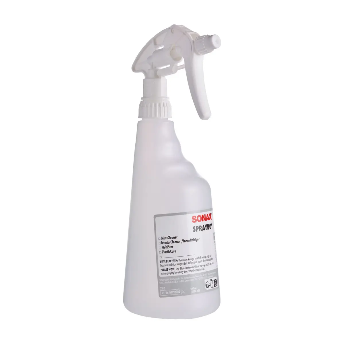 Sonax Spray Boy Empty Bottle With Trigger - 600Ml 1