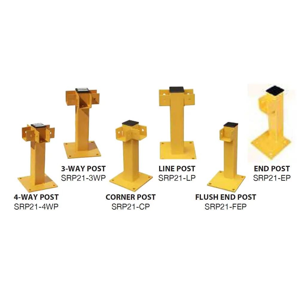 Vertical Posts For Modular Protective Railing System - Durable, Easy Installation 1