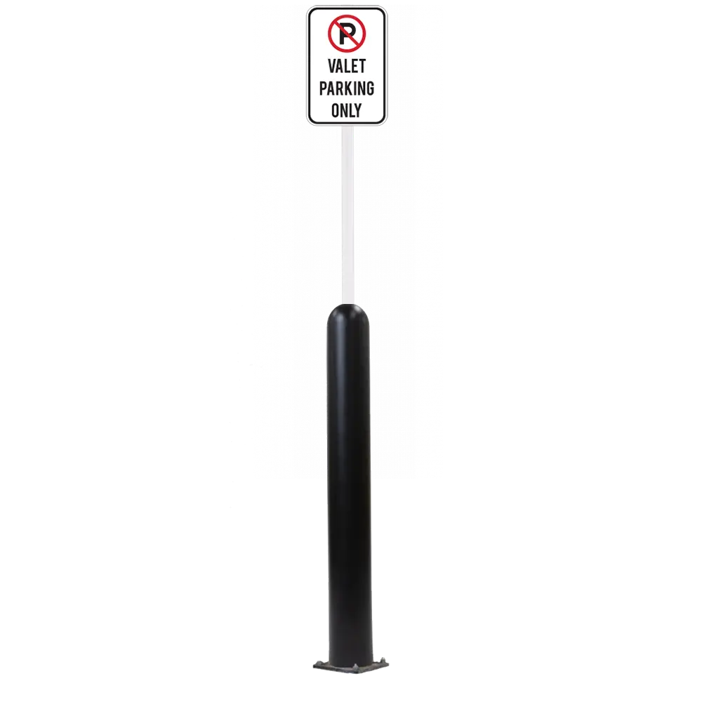 4" X 42" Base Plate Bollard Sign System 67