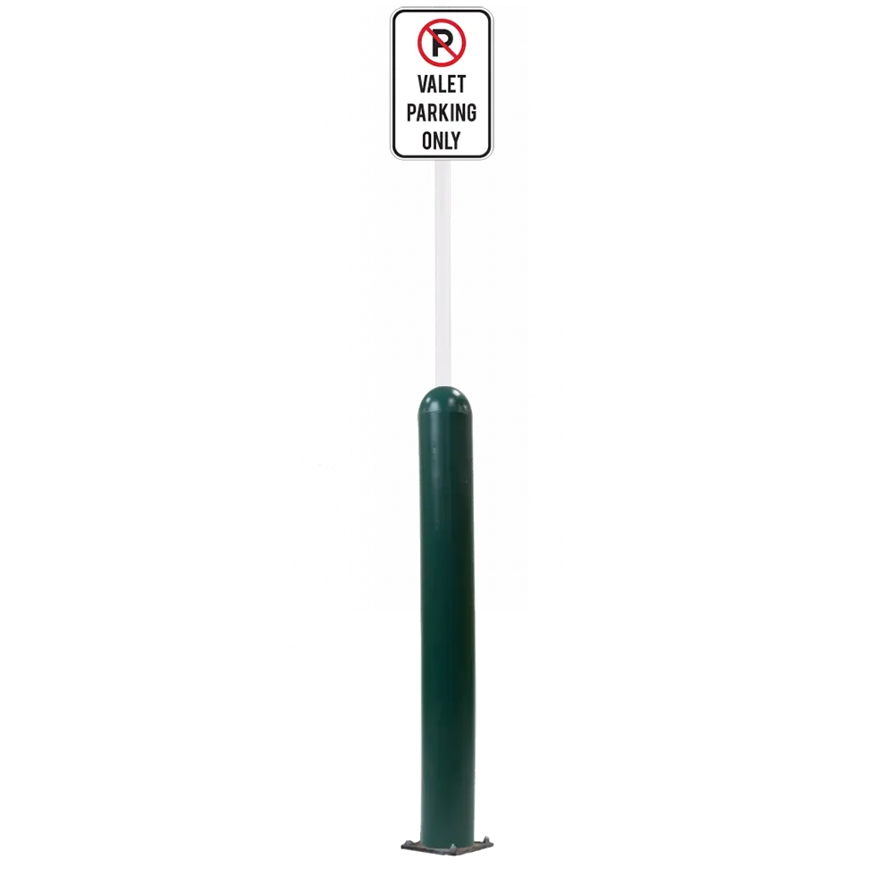 4" X 42" Base Plate Bollard Sign System 71