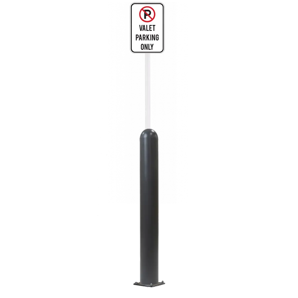 4" X 42" Base Plate Bollard Sign System 76
