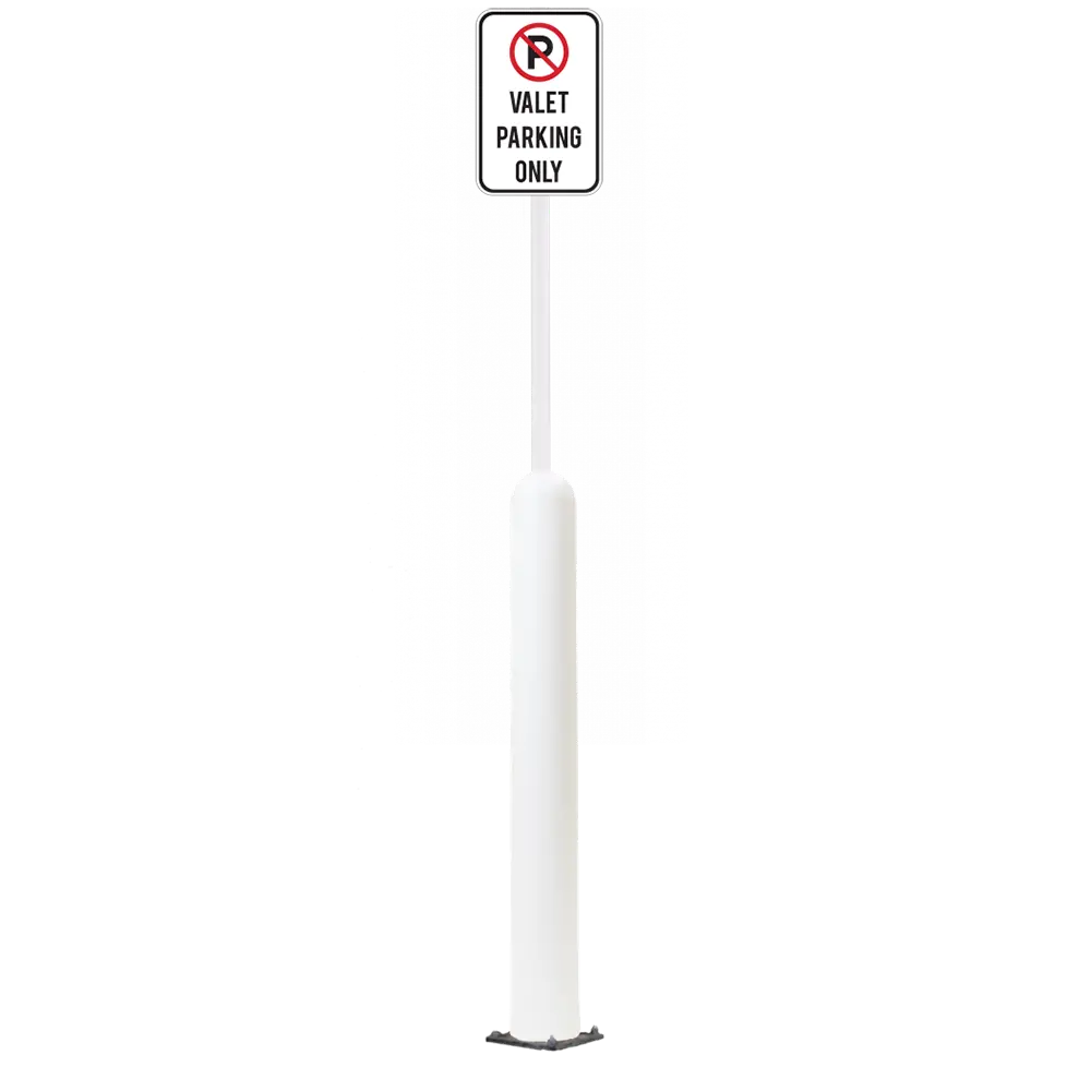 4" X 42" Base Plate Bollard Sign System 77