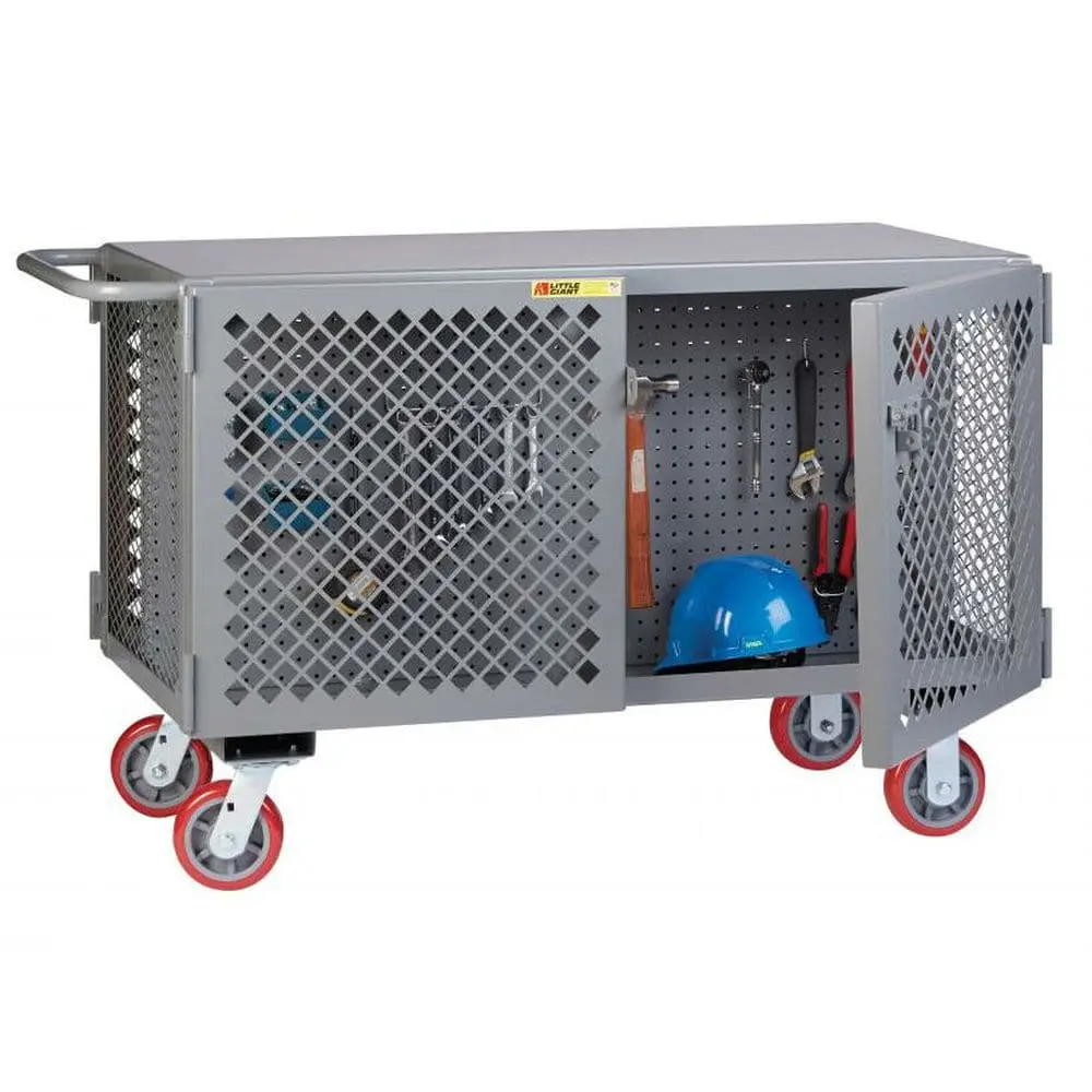 2-Sided Mobile Maintenance Cart With Pegboard 1