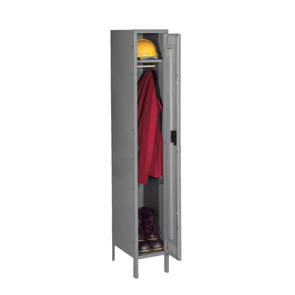 Single Tier 15"W X 18"D X 78"H Locker - One Wide W/ Legs (Unassembled) 1