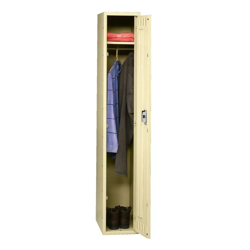 Single Tier 12"W X 18"D X 60"H Locker - One Wide W/O Legs (Unassembled) 1