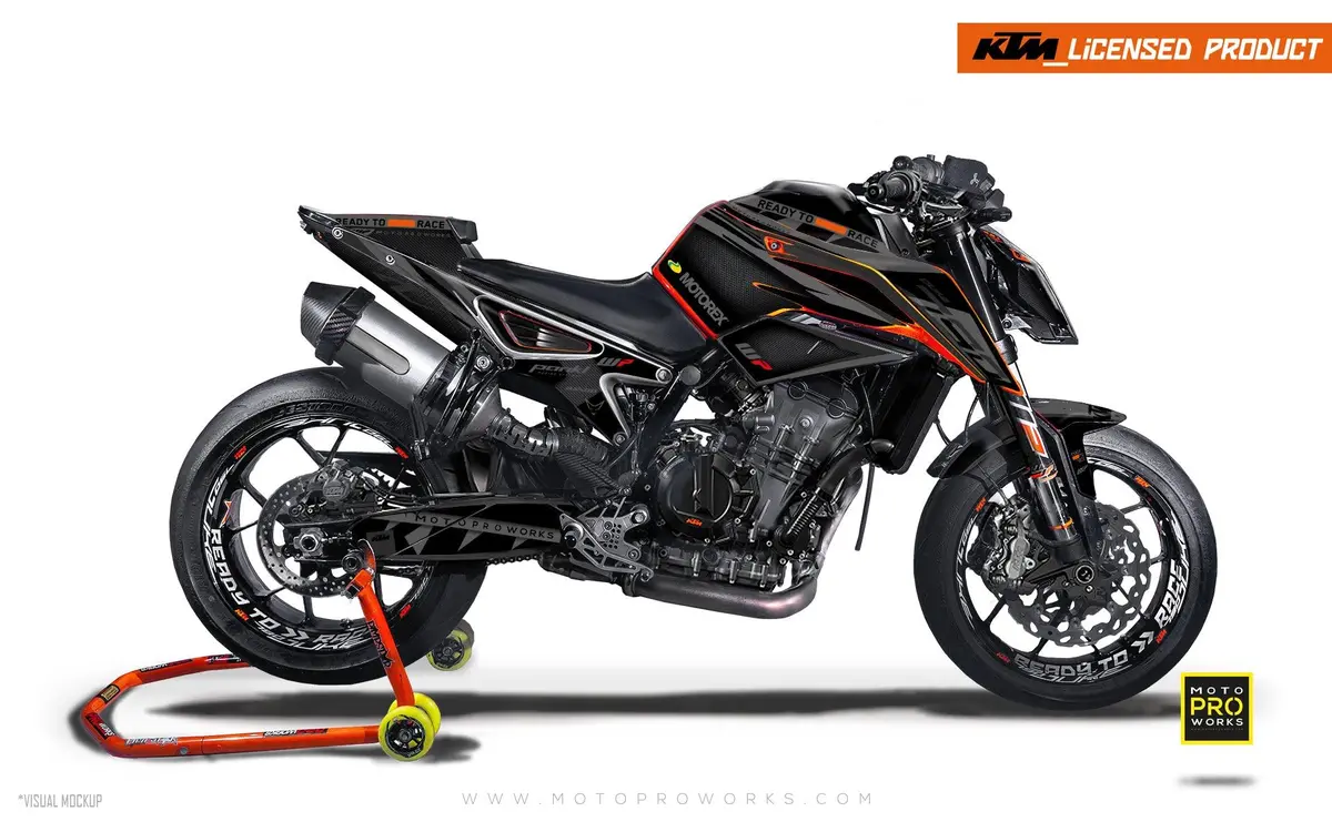 Ktm 790/890 Duke Graphics - "Scalpel" (Black) 1